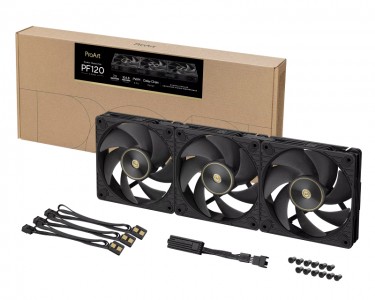 PROART PF120 FAN PWM BLACK 3IN1 ventilator