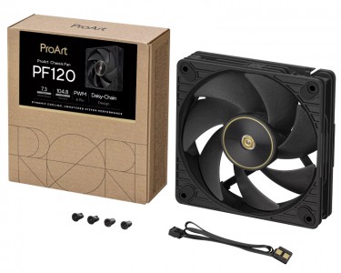 PROART PF120 FAN PWM BLACK  ventilator crni