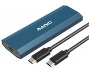 hdd rack cena - Externo Kućište USB-C 3.1 na M.2 NVMe/SATA aluminium, K1690