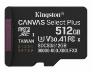 Memorijska kartica micro sd - Memorijska kartica U3 V30 microSDXC 512GB Canvas Select Plus G3 150R SDCS3/512GBSP