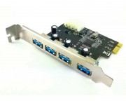 kabl, adapter - PCI-Express kontroler 4-port USB 3.0