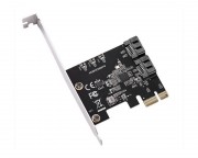 kabl, adapter - PCI-Express kontroler 2-port SATA III int. Kartica JMB582 Chipset