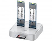 hub cena cena - Docking station USB 3.1 tip C na 2 x M.2 (SATA & PCIe NvMe) K3016SD