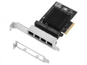 kabl, adapter - PCI-Express kontroler 4-port 2.5 Gigabit Ethernet (Realtek 8125B)
