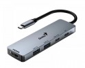 UH-500 5-in-1 USB Hub srebrni