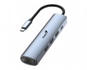 UH-545 5-in-1 USB 3.0 Iron Grey Hub srebrni