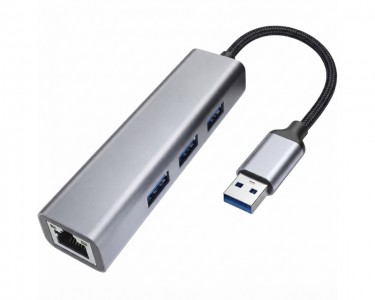 USB 3.0 - HUB (3 port USB 3.0 + 1port fast ethernet 1000Mbs)