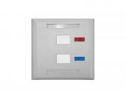 Mrežna oprema - Uticnica modularna, za 2 RJ45 modula, 86x86mm