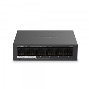 MS106LP(UN) 6-Port 10/100Mbps Desktop Switch with 4-Port PoE+
