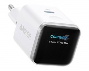 Brzi punjač za mobilni cena - Nano 45W putni zidni punjač sa ekranom, USB-C port, beli