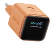 Brzi punjač za mobilni cena - Nano 45W putni zidni punjač sa ekranom, USB-C port, narandžasti