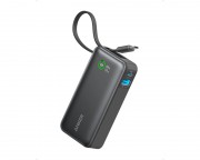 anker power bank srbija cena - Nano 10000mAh, 30W, sa ugrađenim USB-C kablom, Power Bank crni