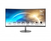 monitor za kompjuter cena - 34 inča PRO MP341CQ E12 UWQHD 3440x1440 100Hz AdaptiveSync zakrivljeni business monitor crni