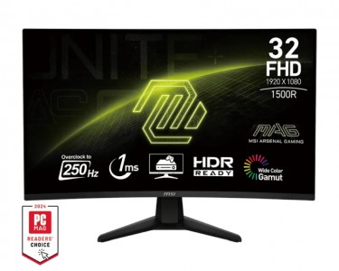31.5 inča MAG 32C6X FHD 1920x1080 250Hz AdaptiveSync zakrivljeni gaming monitor