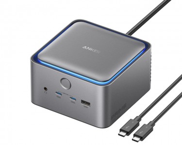 Prime Thunderbolt 5 Docking Stanica 140W, 14u1, siva