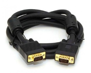 Kabl VGA  M/M 3m HQ feritno jezgro crni