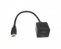 Adapter HDMI - HDMI M/2F (spliter) crni