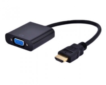 Adapter-konvertor HDMI (M) - VGA (F) crni