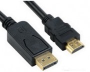 kabl, adapter - Kabl DisplayPort (M) - HDMI (M) 1.8m crni