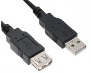 kabl, adapter - Kabl USB A - USB A M/F (produžni) 5m crni