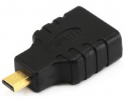 kabl, adapter - Adapter Micro HDMI (M) - HDMI (F) crni