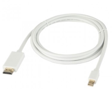 Mini DisplayPort (M) - HDMI (M)  (aktiv mod) 1.8m beli