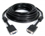 kabl, adapter - Kabl VGA D-sub M/M 15m HQ feritno jezgro crni