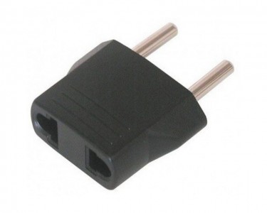 Adapter Euro utikač - USA utičnica crna