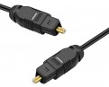 Audio optički kabl 2,2mm (Toslink) 1m, crni