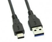 kabl, adapter - Kabl USB 3.0 A - USB tip C 3.1 M/M 1M crni