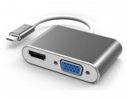 kabl, adapter - Adapter-konvertor TIP C na HDMI+VGA