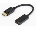Adapter DisplayPort 1.4(M) - HDMI 2.0(F) kabl 20cm crni