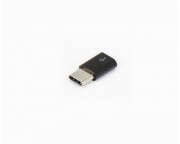 kabl, adapter - Adapter USB 3.1 tip C (M) - Micro USB (F) crni