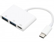 kabl, adapter - Adapter TIP-C na 2xUSB+TIP-C