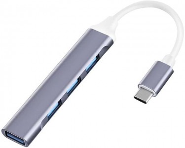 USB 3.1 tip C - HUB 4port USB 3.0 crni