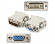 kabl, adapter - Adapter DVI-I (24+5) Dual Link (M) - VGA D-sub (F) beli