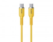 kabl, adapter - WDC-11 Kabl 3.1 USB tip C M/M 1.2m, za Super brzo punjenje 100W/480Mbps, Silicon Soft, žuti