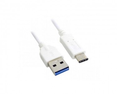 Kabl 3.0 USB A - USB 3.1 tip C M/M 1m, za Superbrzo punjenje, 120W, 20V, 6A, beli