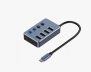 hub cena cena - USB 3.1 tip C - HUB Superbrzi 4port USB 3.0 sa prekidacima