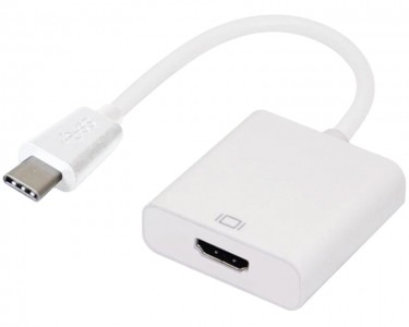 Adapter USB 3.1 tip C (M) - HDMI (F) sivi
