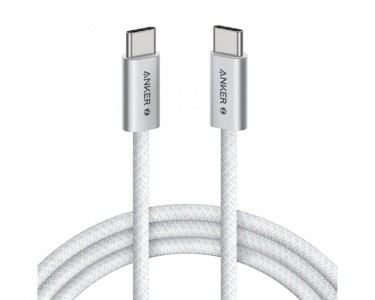 Zolo USB tip-C kabl M/M 1m, za Apple, super brzo punjenje 240W/480Mbps, pleteni, beli