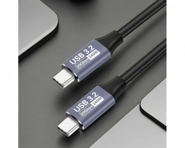 Kabl USB 3.2 na USB 3.2 8K/60 Hz, 20Gbps, 240W 1m, crni