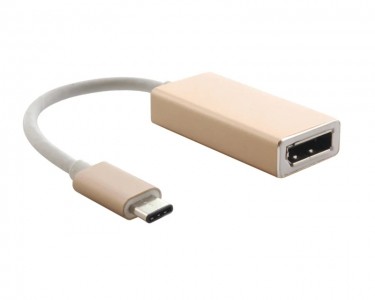 Adapter USB 3.1 tip C (M) - Display Port (F) metalni