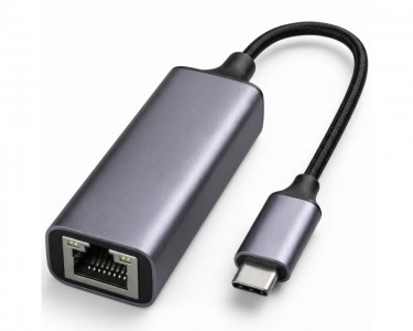 Mrežni Adapter USB 3.1 tip C (M) - Gigabit ethernet RJ-45 (F) crni