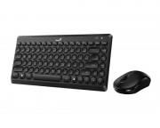 tastature za kompjuter - LuxeMate Q8000 Wireless USB US crna tastatura + miš
