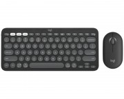tastature za kompjuter - Pebble2 Wireless Combo US tastatura + miš crna