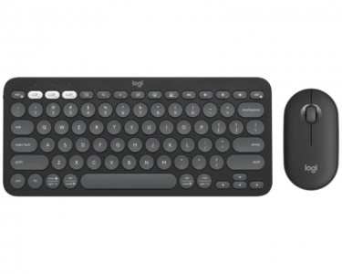 Pebble2 Wireless Combo US tastatura + miš crna