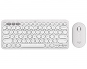 tastature za kompjuter - Pebble2 Wireless Combo US tastatura + miš bela