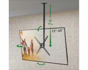 nosac za tv - 3500B.B LCD TV plafonski nosač do 65 inča za ravne i zakrivljene televizore crni