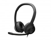 bezicne slusalice - H390 Stereo USB-C slušalice sa mikrofonom crne